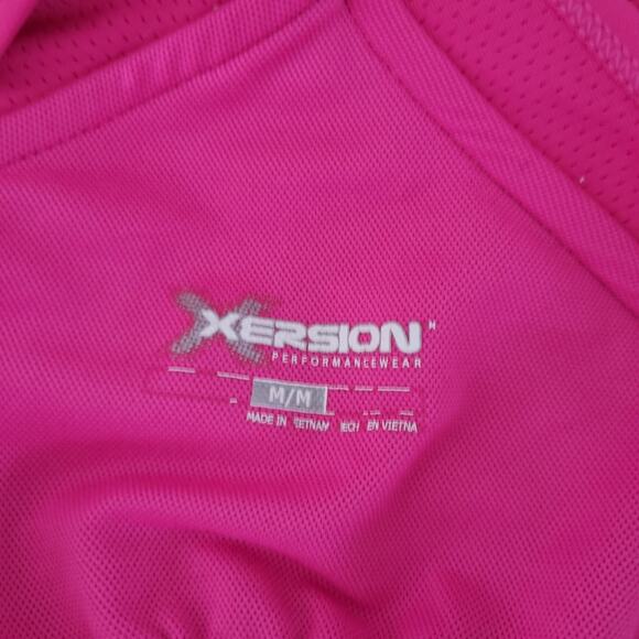 Xersion Racerback Tank Medium Hot Pink Built in Bar, Barbiecore Athleticwear - Picture 3 of 4